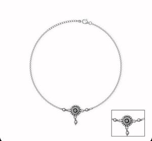 price drop 📉 oxidised silver boho anklet(1 pair)