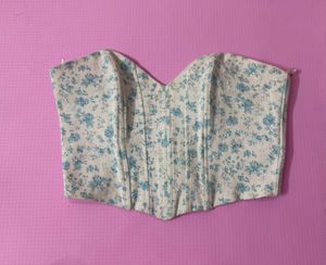 ZARA Floral Corset Top 🩵
