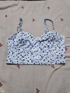 Floral Print Crop Top