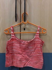 Cute Striped Cropped Tank Top