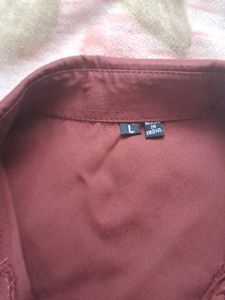 Maroon Button-Up shirt