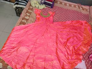 Pink Gown Flared