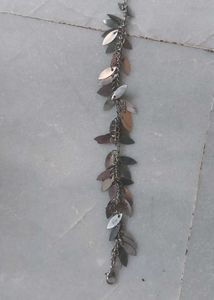 Silver Leaf Charm Bracelet