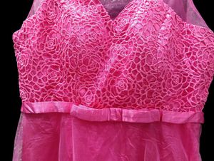 Pink Lace Party Dress