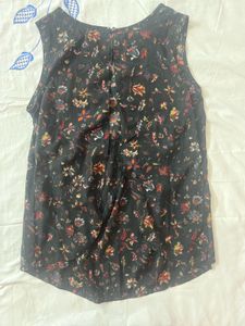 Floral Top with Stylish Back