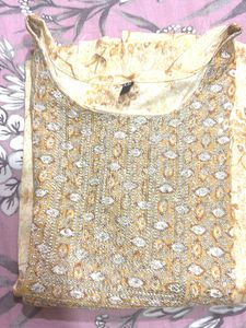 Elegant Yellow Kurta with Embellishments