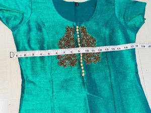 Beautiful Teal Kurta Set with Dupatta
