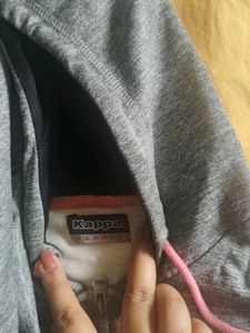 Kappa Grey Zip-Up Hoodie