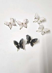 Unique Korean Butterfly Earrings Combo of 2
