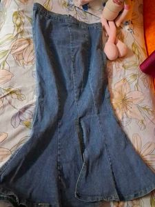 Denim Mermaid Skirt