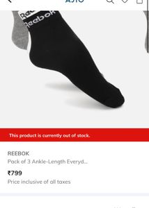 Reebok Socks - Pack of Two size