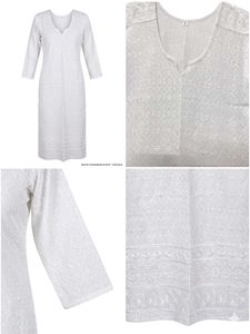 White Chikankari Kurta