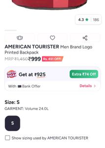 American Tourister Amt Backpack New With Tag