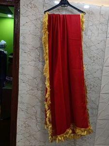Vibrant Red Kurta and Salwar with Dupatta Set