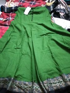 Ethnic Dress Women With Ikkat Dupatta