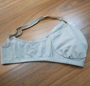 Bras 1)lacy front open 2) silver silky bra