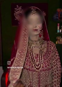 pakistani Red full  jwellery set
