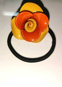 Cute Yellow Flower Hair Tie (pack of 2)