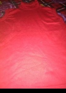 Sleeveless Turtleneck Top