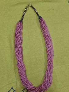 Chic Beaded Necklace 🩷 Pink