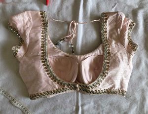 Elegant Pink Embroidered Blouse
