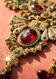 Royal Mughal Antique Gold Bridal Set 4pc ✨