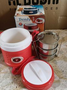 Red Insulated Food Carrier