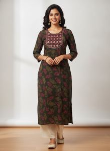 Embroidered Ethnic Kurta