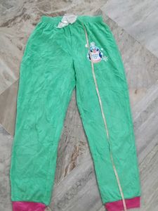 Green Pajama Pants with Cute Penguin