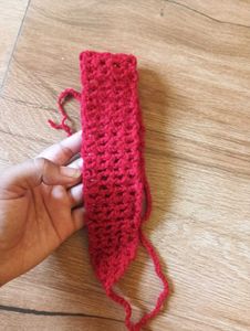 Crochet Red Hairband