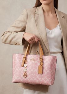 Coach Pink Signature Tote Bag