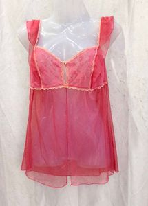 3258. Sheer Pink Babydoll