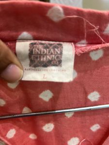 Peach Bandhan Kurta