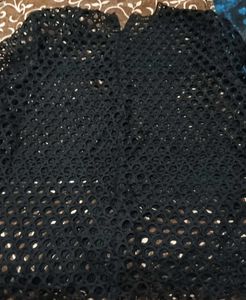 Kylie Black crochet top