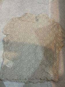 Sheer Lace Tunic Top