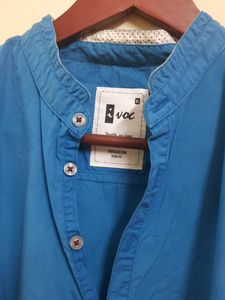 Men Indigo Short Kurta | Length 28