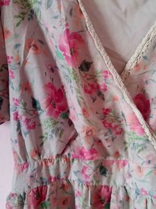 Floral Tiered Mini Dress
