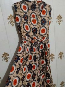 Unique Pattern Sleeveless Dress