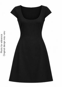 Classic Black Cap Sleeve Dress