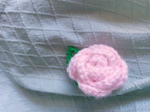 Handmade Red Rose Keychain