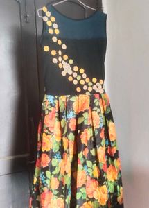 Floral Print Fit and Flare Dress