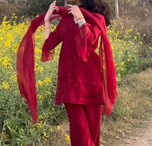Elegant Red Kurta Set
