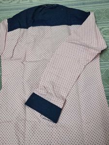 Men's Pink Polka Dot Shirt
