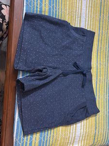 UNUSED Cute Blue Polka Dot Shorts - Night wear