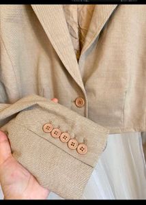 Women's Cropped Blazer Jacket