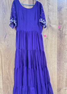 Vibrant Purple Embellished Gown