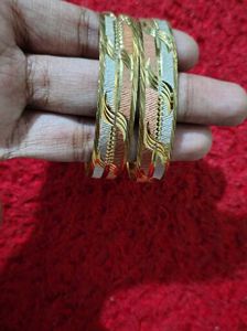 Tricolor Design Bangles