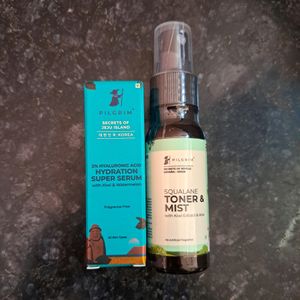 Pilgrim Hyaluronic Acid Serum And Toner Combo