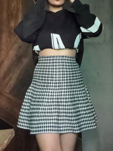 Houndstooth Skirt