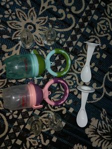 Breast Pump And Baby Fruit Feeder Set